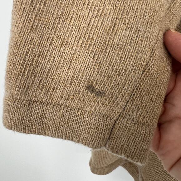 Weekend Max Mara Hooded Cardigan Wool Cashmere Blend Women S Tan Open Front READ - Picture 6 of 11